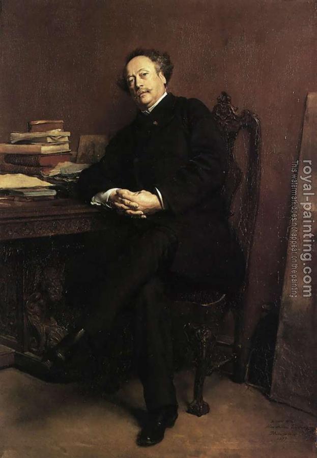 Jean-Louis Ernest Meissonier : Portrait of Alexandre Jr Dumas